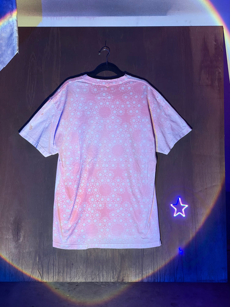 Star Stained Tee - pink XL