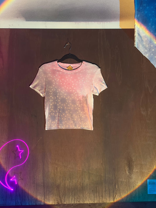 Star Stained Angel tee - Pink Brown L
