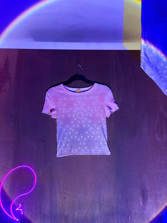 Star Stained Angel Tee - black pink M