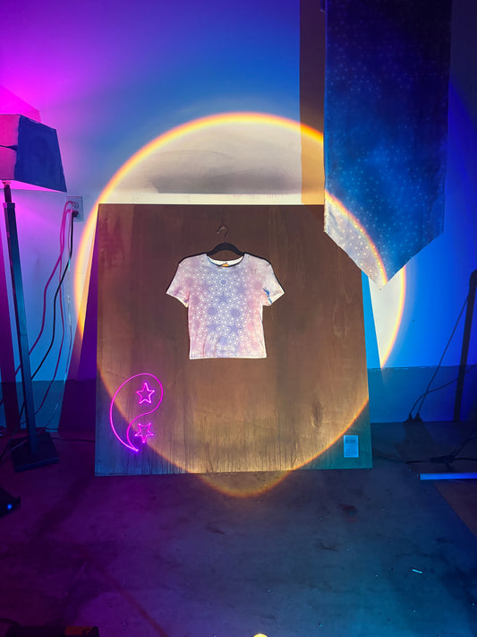Star Stained Angel Tee - Blue Purple L