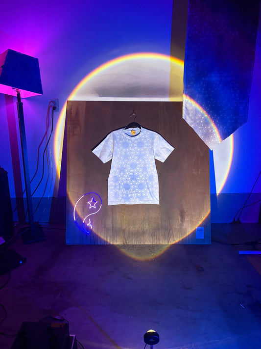 Star Stained Tee - Sky Blue S