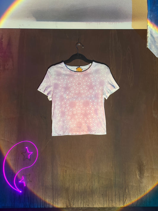 Star Stained Angel Tee  - pink purple - XL