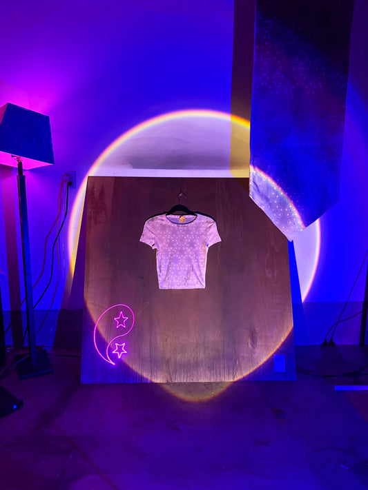 Star Stained Angel Tee - Purple Pink s